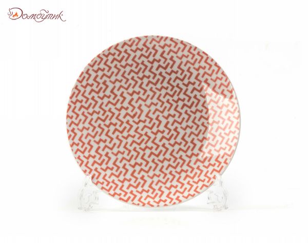 Тарелка "Розовый лабиринт" 21 см