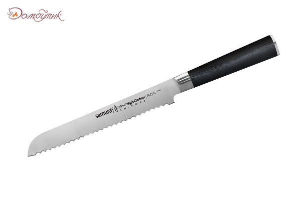 Нож кухонный "Samura Mo-V" для хлеба 230 мм, G-10