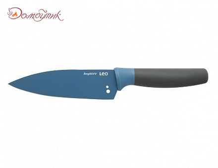 Поварской нож с отверстиями для очистки розмарина 14 см (синий) - фото 1
