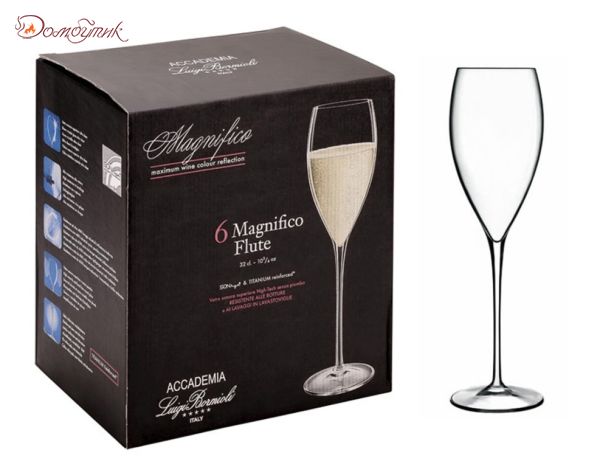 Бокалы для шампанского "Magnifico" 320 мл, 4 шт.