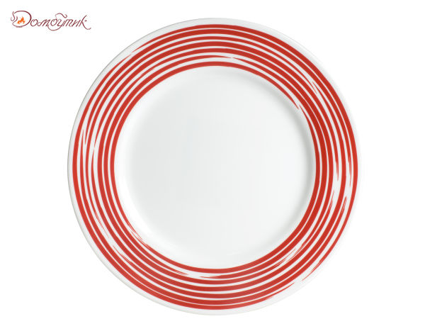 Тарелка обеденная "Brushed Red" 27 см