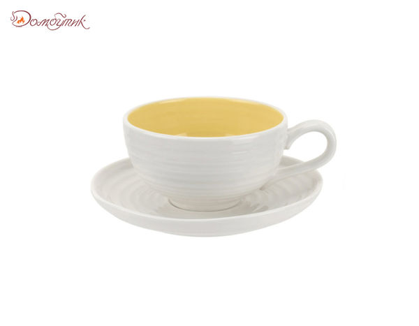 Чашка чайная с блюдцем "Софи Конран для Портмейрион" 200 мл (желтая)