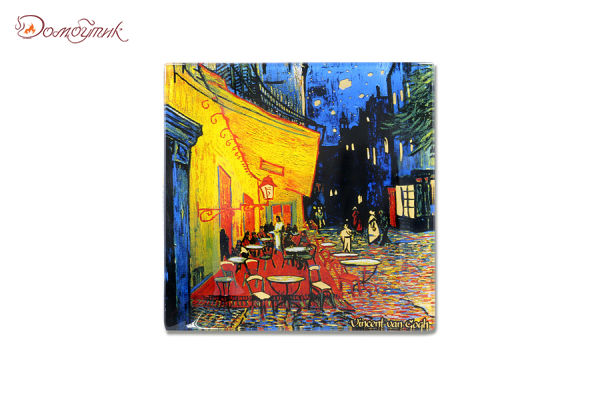 Тарелка квадратная "Ночная терраса-Кафе" (Ван Гог)
