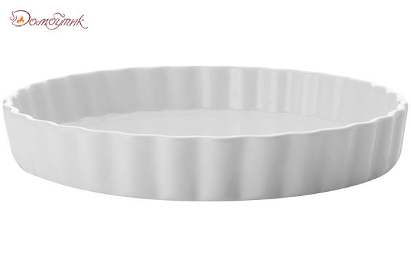 Блюдо круглое для выпечки (Киш) Белая коллекция в подарочной упаковке, 28см