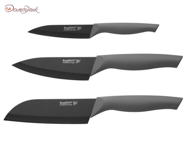 Набор ножей с покрытием от налипания, 3пр - фото 1