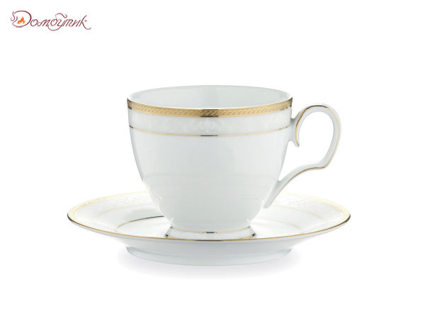 Чашка чайная с блюдцем "Хэмпшир, золотой кант", 250мл