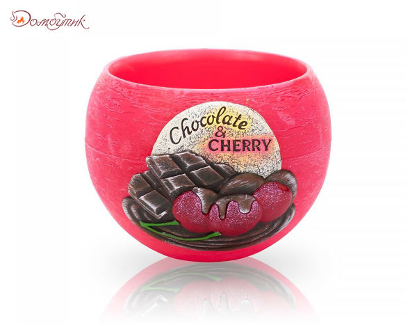 Свеча "Вишня в шоколаде", лампион круг 12 см (Chocolate Cherry)