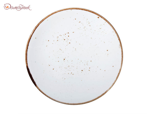 Обеденная тарелка Rustics 28 см, белая. - фото 1