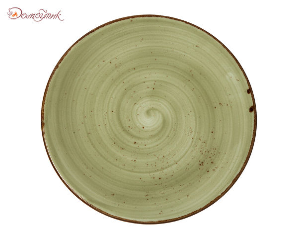 Закусочная тарелка Rustics 22,5 см, зеленая.