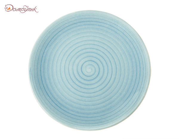 Обеденная тарелка Medison 28 см, голубая.