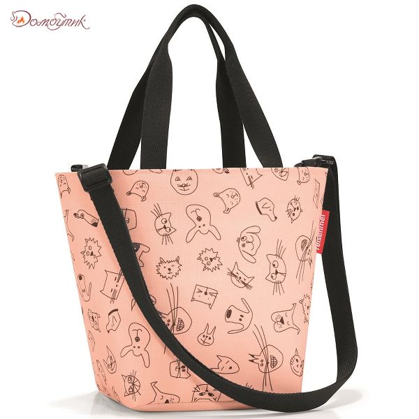 Сумка детская Shopper XS cats and dogs rose - фото 1