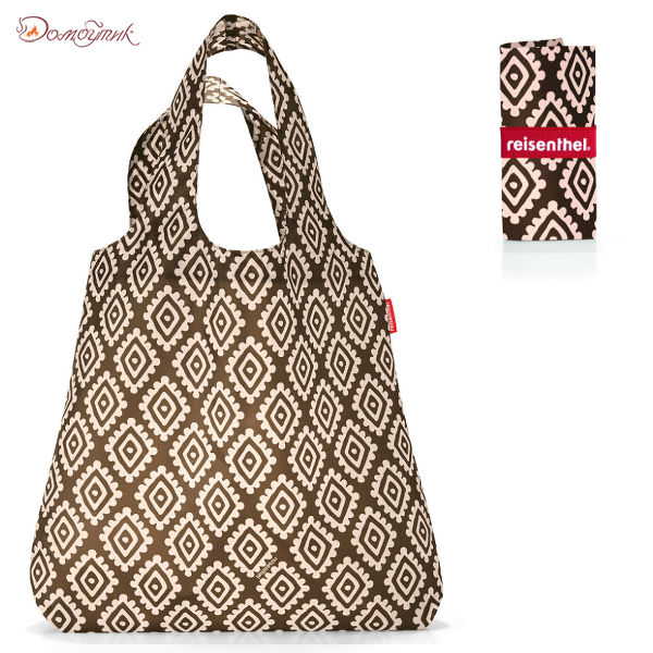 Сумка складная Mini maxi shopper diamonds mocha - фото 1