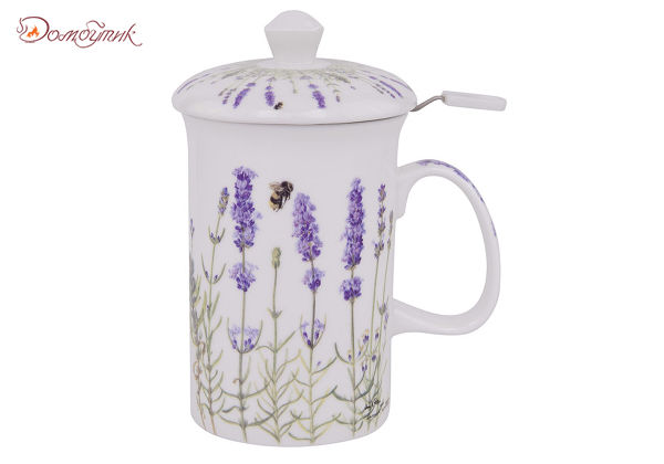 Кружка с ситечком и крышкой I Love Lavender 320мл, , ASHDENE  - фото 1