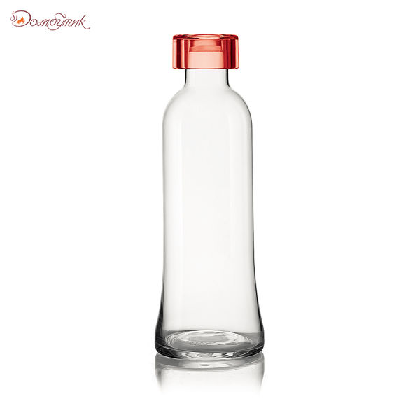 Бутылка для воды стеклянная 1 л красная