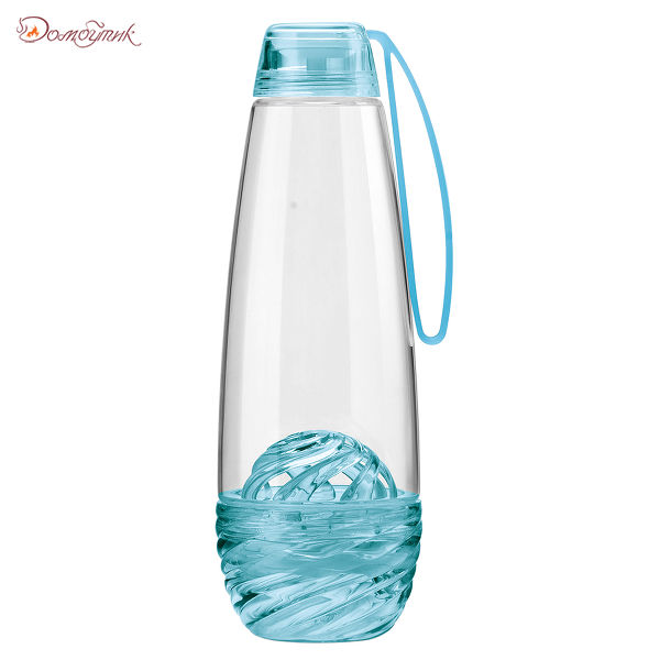 Бутылка для фруктовой воды H2O голубая - фото 1