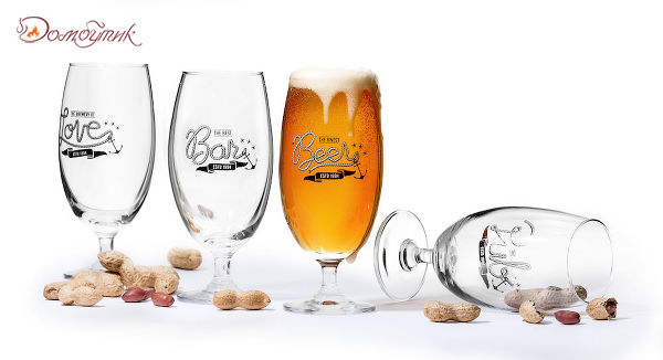 Набор бокалов для пива Club, 420 мл, 4 шт, SagaForm
