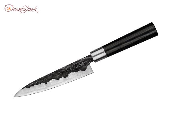 Набор: нож кухонный "Samura BLACKSMITH" универсальный 162 мм, гвоздичное масло, салфетка