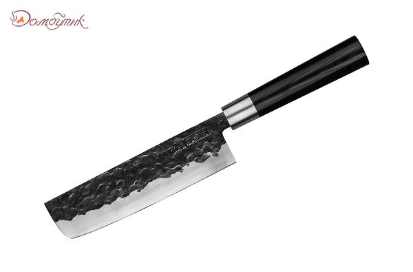 Набор: нож кухонный "Samura BLACKSMITH" накири 168 мм, гвоздичное масло, салфетка
