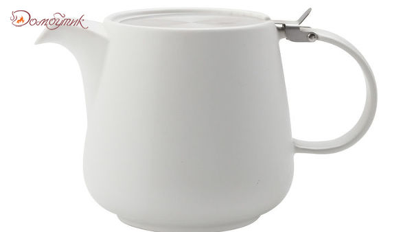 Чайник с ситечком 0.6л "Оттенки "(белый) , Maxwell & Williams - фото 1