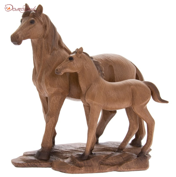 Статуэтка "Лошадь с жеребенком", 24х22см