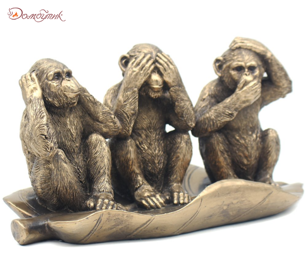 Статуэтка "Три мудрые обезьянки", 28х14см