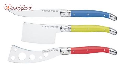 Нож для сыра,  набор 3 шт, Colourworks Brights - фото 1