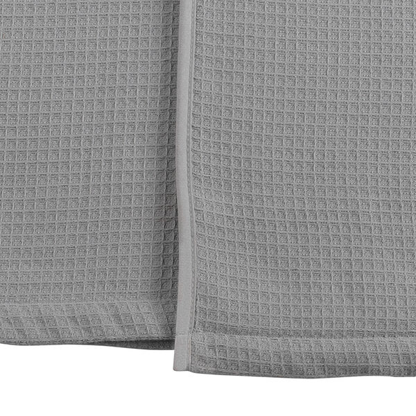 Халат банный из чесаного хлопка серого цвета из коллекции Essential, размер M - фото 9