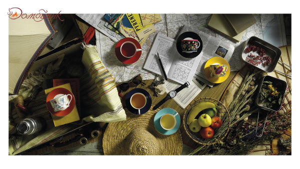 Чашка чайная с блюдцем Wedgwood Вандерласт Цветы 150мл - фото 5