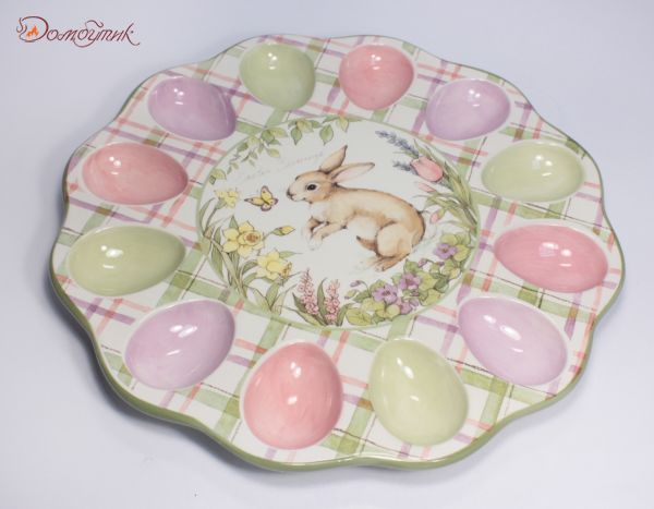 Тарелка для яиц "Пятнистый заяц" 30,5 см - фото 7