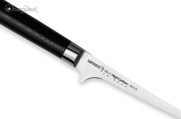 Нож кухонный "Samura Mo-V" малый филейный 139 мм, G-10 - фото 2