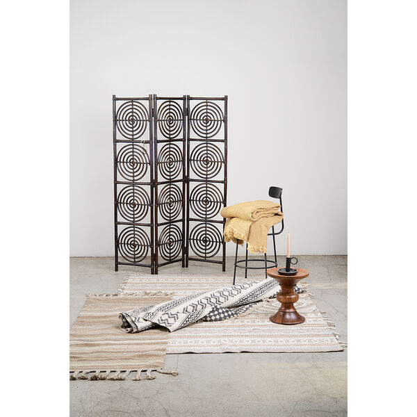 Ковер из хлопка, шерсти и джута с геометрическим орнаментом из коллекции Ethnic, 160х230 см - фото 4