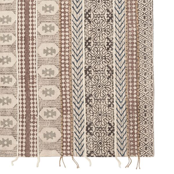 Ковер из хлопка, шерсти и джута с геометрическим орнаментом из коллекции Ethnic, 200х300 см - фото 7