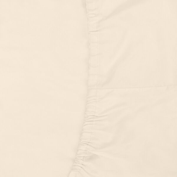Простыня на резинке из сатина белого цвета из коллекции Essential, 180х200х30 см - фото 2