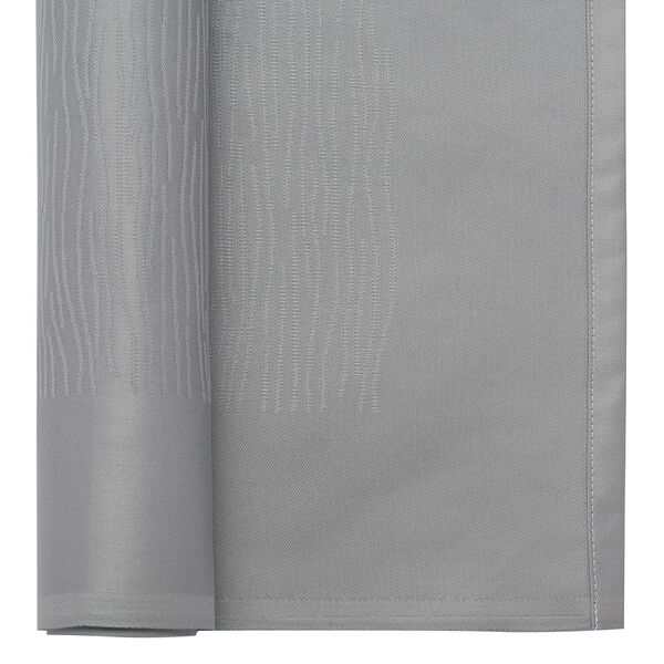 Салфетка сервировочная жаккардовая серого цвета из хлопка с вышивкой из коллекции Essential, 53х53 см - фото 3