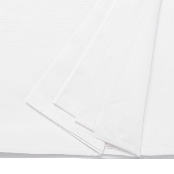 Скатерть жаккардовая белого цвета из хлопка с вышивкой из коллекции Essential, 180х260 см - фото 3