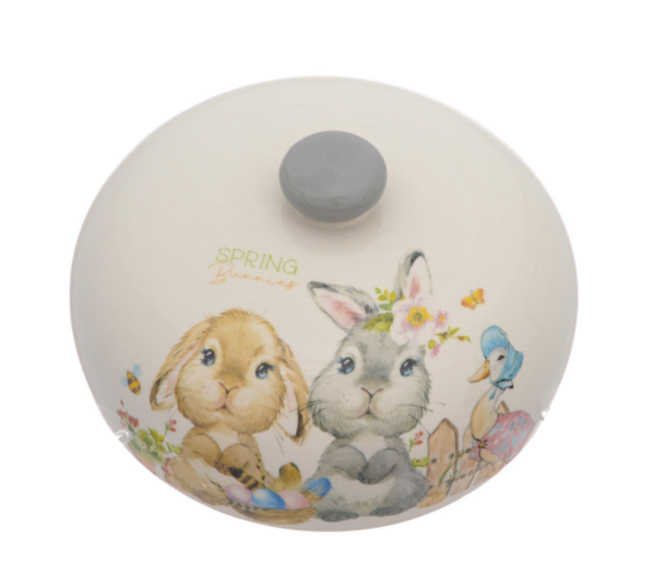 Блюдо для горячего с крышкой Royal Classics Spring Bunnies 23*9,7 см - фото 3