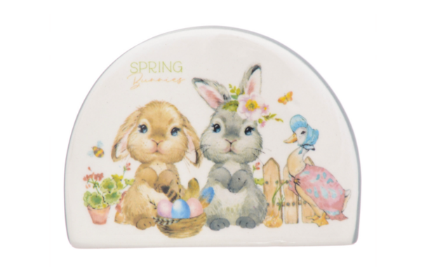 Набор для сервировки Royal Classics Spring Bunnies (3 пр) на подставке - фото 3