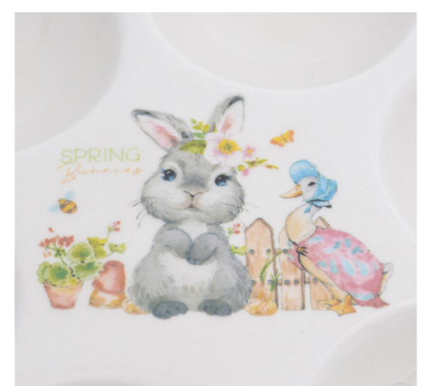 Подставка для 6 яиц Royal Classics Spring Bunnies 18*2 см - фото 4