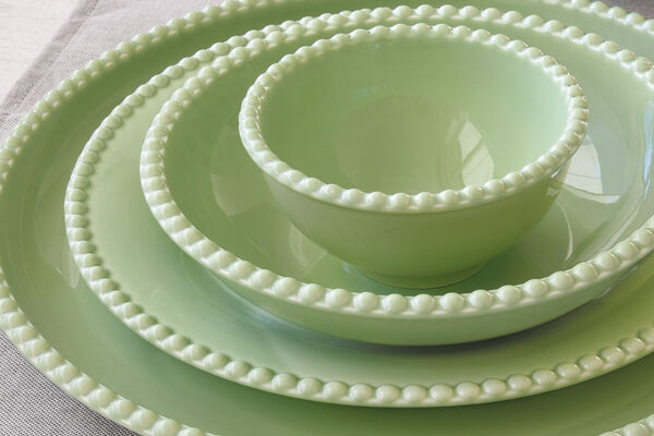 Тарелка обеденная Tiffany, зелёная, 26 см - фото 3