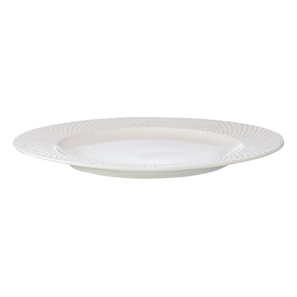 Набор из двух тарелок белого цвета с фактурным рисунком из коллекции Essential, 27см - фото 2