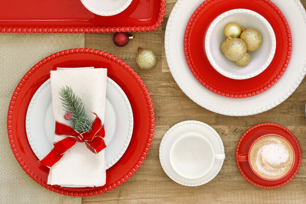 Тарелка закусочная Tiffany, красная, 19 см - фото 3
