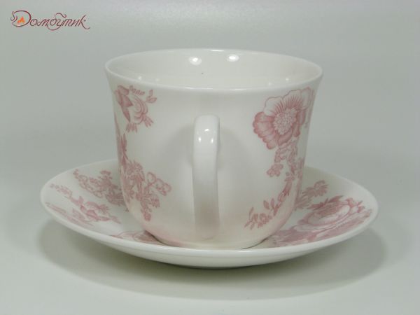 Чайная пара "Викторианская роза" (розовая) 500 мл - фото 2