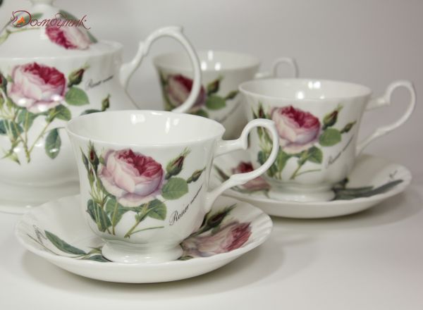 Чайный сервиз на 6 персон "Роза Редаут" (21 предмет) - фото 4