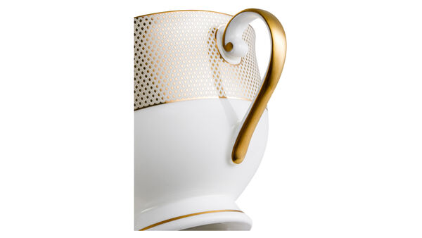 Чашка чайная с блюдцем Narumi Золотой алмаз 240 мл, фарфор костяной - фото 4