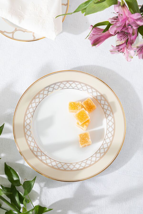 Тарелка закусочная Noritake Царский дворец, золотой кант 21 см - фото 3