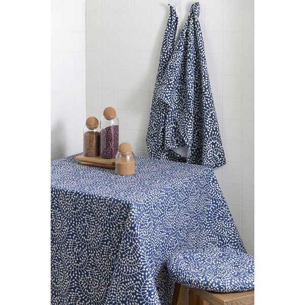 Набор из двух муслиновых полотенец темно-синего цвета с принтом Спелая Смородина из коллекции Scandinavian touch, 50х70 см - фото 5