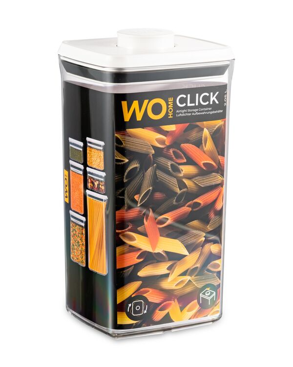 Контейнер 2 л, 12,3х10,5х23 см, для сыпучих продуктов с вакуумной крышкой WO HOME CLICK пластик - фото 9