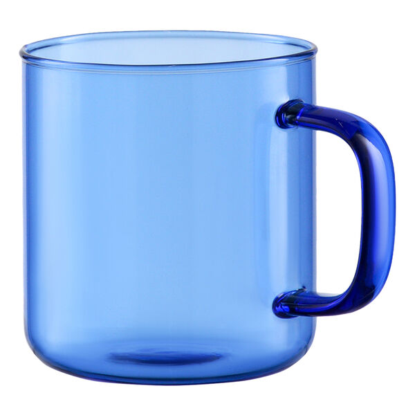 Чашка стеклянная, 350 мл, синяя - фото 2