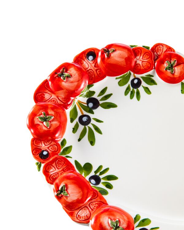 Блюдо овальное Томаты и оливки 22х14 см, керамика, Edelweiss - фото 4