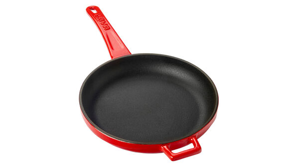 Сковорода 20 см, 0,77 л, чугун, красная, Lava - фото 3